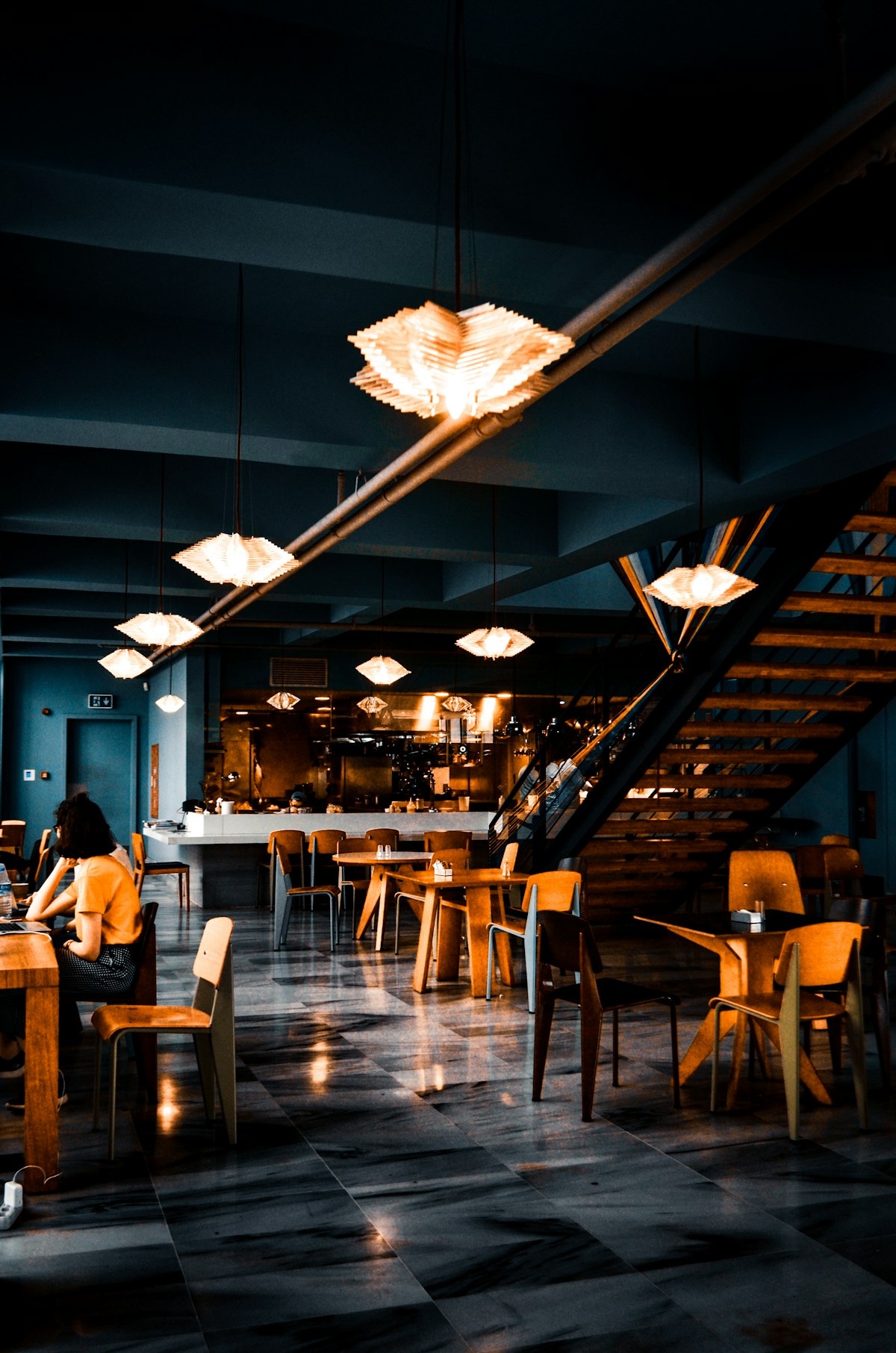 Dining bill with printed healthcare surcharge and kitchen wellness fee